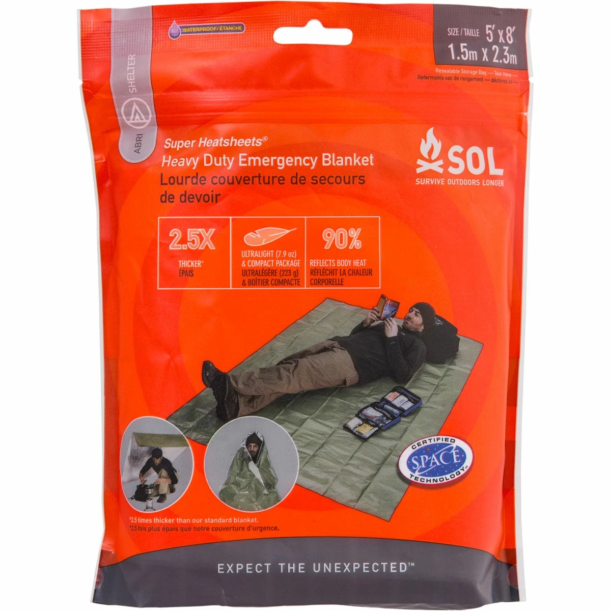 Adventure Medical Kits SOL Heavy Duty Emergency Blanket 1 Adventure Medical Kits SOL Heavy Duty Emergency Blanket