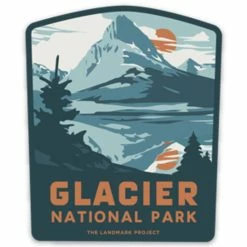 Landmark Project Glacier National Park Sticker