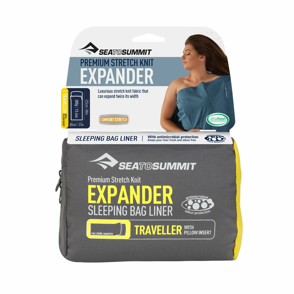 Sea To Summit Expander Liner - Traveller W/ Pillow Insert 2 Sea To Summit Expander Liner - Traveller W/ Pillow Insert - Image 2