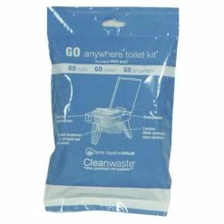 CleanWaste Go Anywhere Toilet Kit - 12 Pk