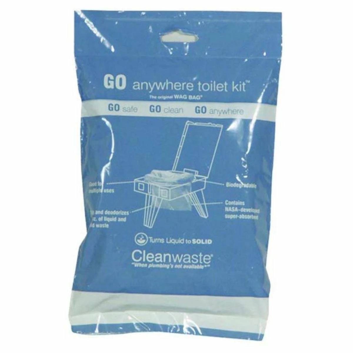 CleanWaste Go Anywhere Toilet Kit - 12 Pk 1 CleanWaste Go Anywhere Toilet Kit - 12 Pk