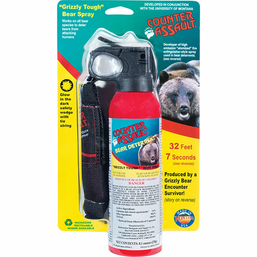 Counter Assault Bear Spray With Holster - 8.1 Oz 1 Counter Assault Bear Spray With Holster - 8.1 Oz