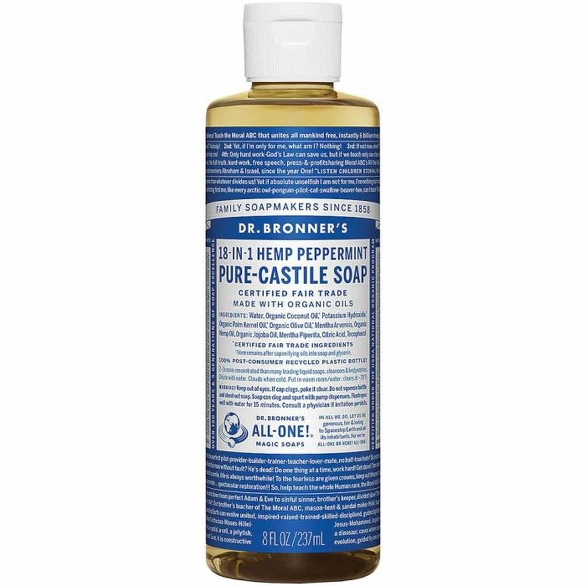 Dr. Bronner's Soap - Peppermint 3 Dr. Bronner's Soap - Peppermint - Image 3