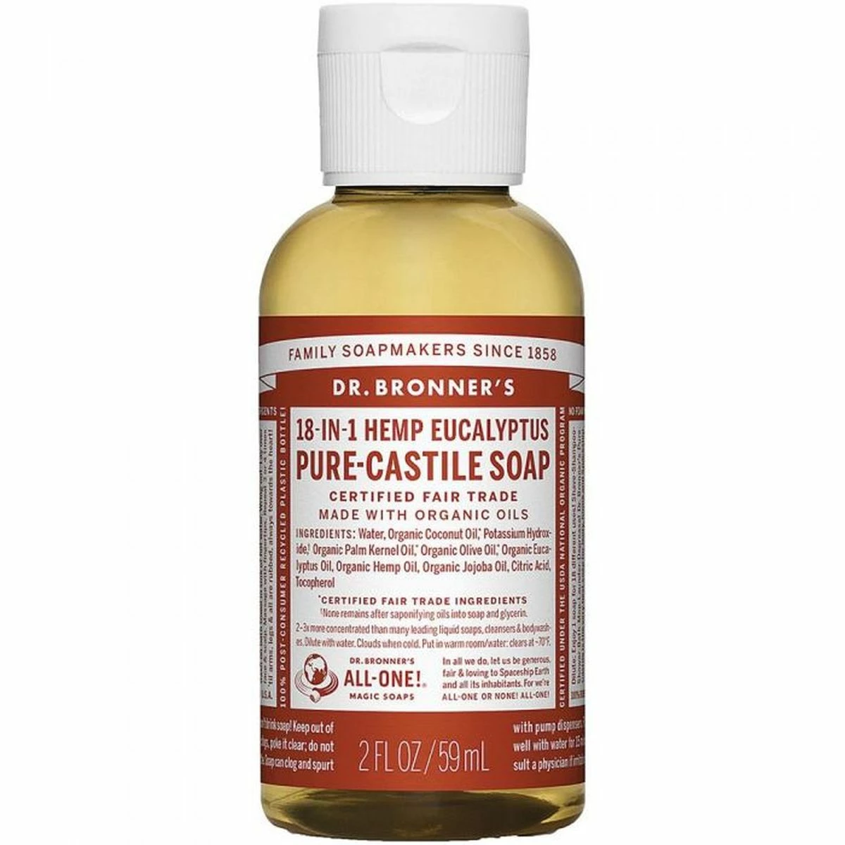 Dr. Bronner's Soap - Eucalyptus 1 Dr. Bronner's Soap - Eucalyptus