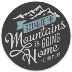Landmark Project Going To The Mountains Sticker