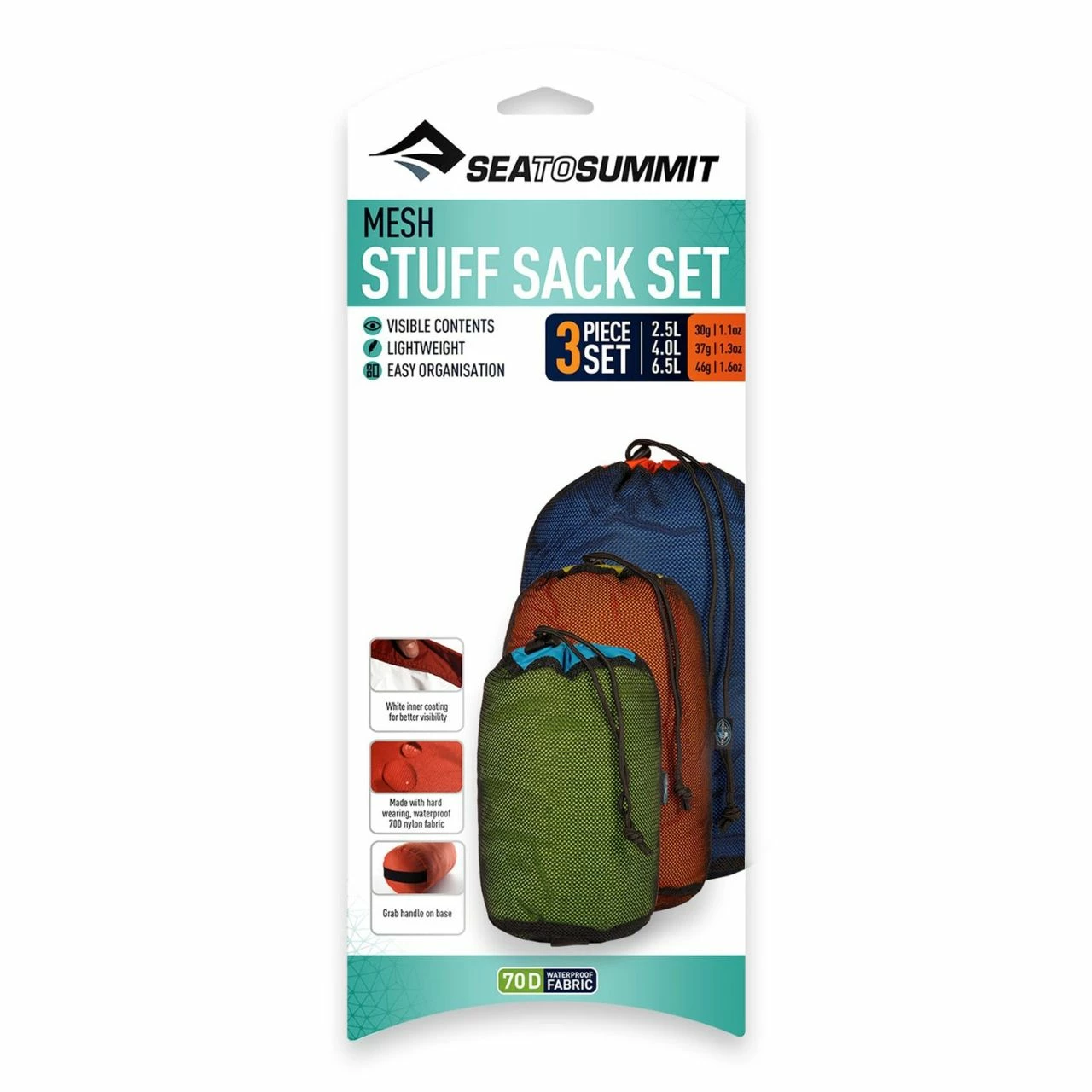Sea To Summit Mesh Stuff Sack Set (Fall 2022) 2 Sea To Summit Mesh Stuff Sack Set (Fall 2022) - Image 2