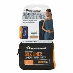 Sea To Summit Silk Travel Liner - Mummy W/ Hood 5 Sea To Summit Silk Travel Liner - Mummy W/ Hood -Camping Shop asilkcshood silkliner mummyhood packaging 01 85090.1673380709