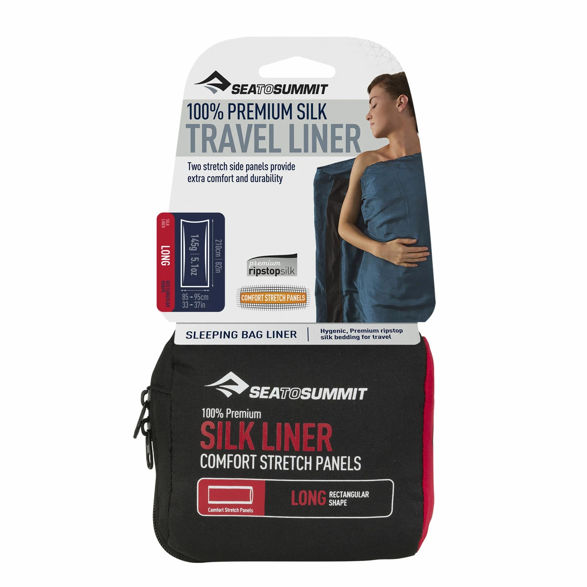 Sea To Summit Silk Travel Liner - Long 2 Sea To Summit Silk Travel Liner - Long - Image 2