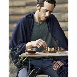 Cocoon Merino Wool And Silk Travel Blanket -Camping Shop blanket graphiteblu 75852.1661450078