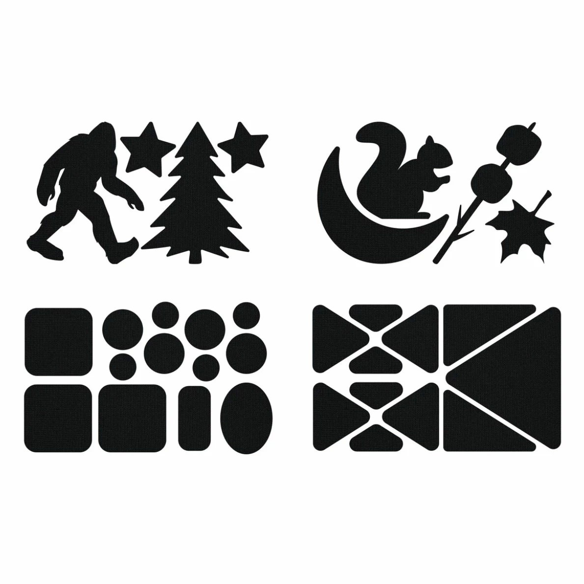 GEAR AID Gear Patches - Camping - Black 1 GEAR AID Gear Patches - Camping - Black