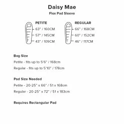 Big Agnes Daisy Mae 0 - Women's 9 Big Agnes Daisy Mae 0 - Women's -Camping Shop sizing daisymae 18265.1626822853